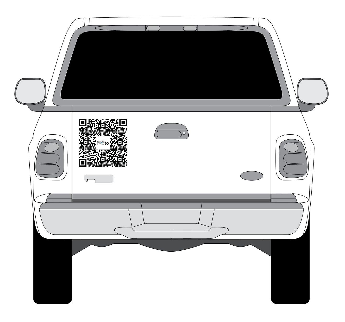 Custom Vinyl Printed QR Code | Vehicle Grade | Set of 2