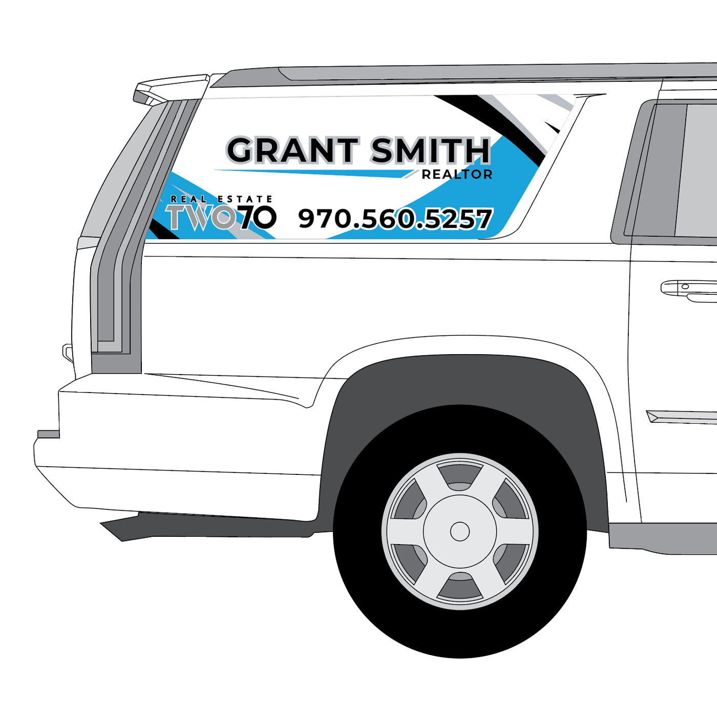 Real Estate Two70 - Side Window Perf - Any Vehicle