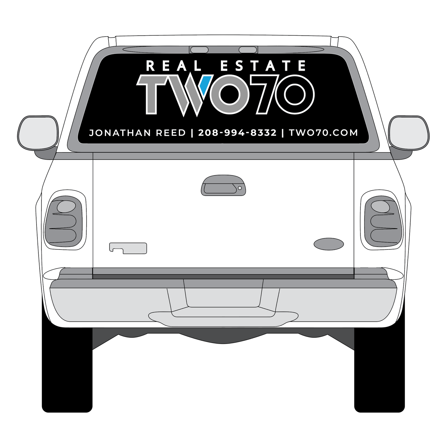 Real Estate Two70  -  Back Window Perf Only - Any Vehicle