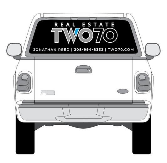 Real Estate Two70  -  Back Window Perf Only - Any Vehicle