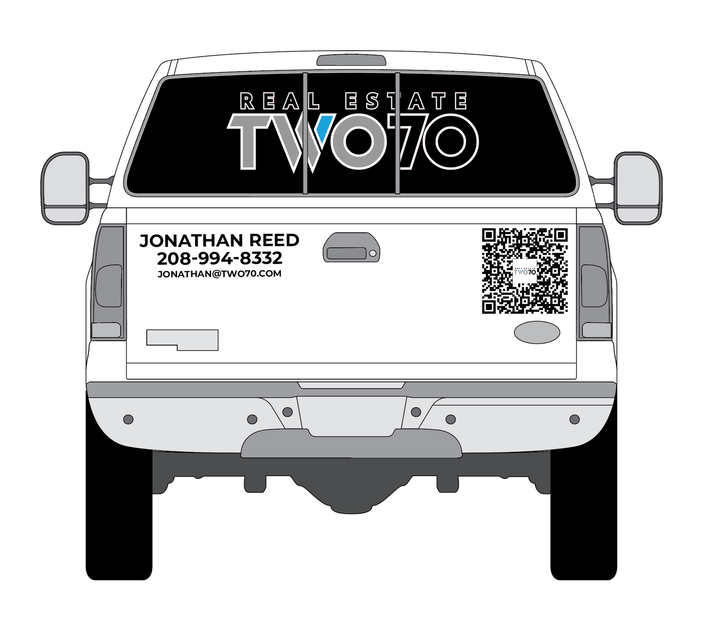 Real Estate Two70  -  Back Window Perf + Tailgate
