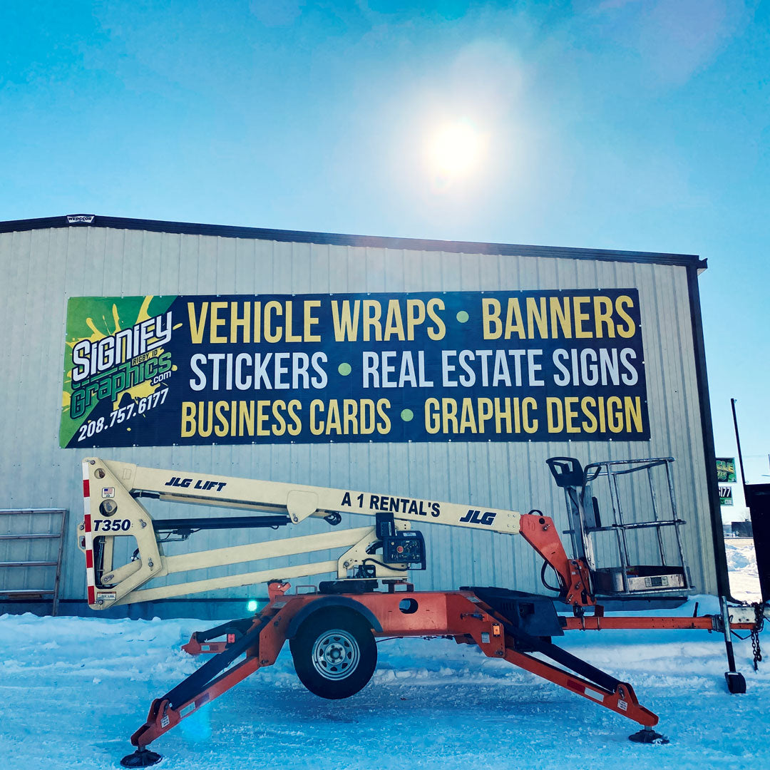 extra large banners for side of building
