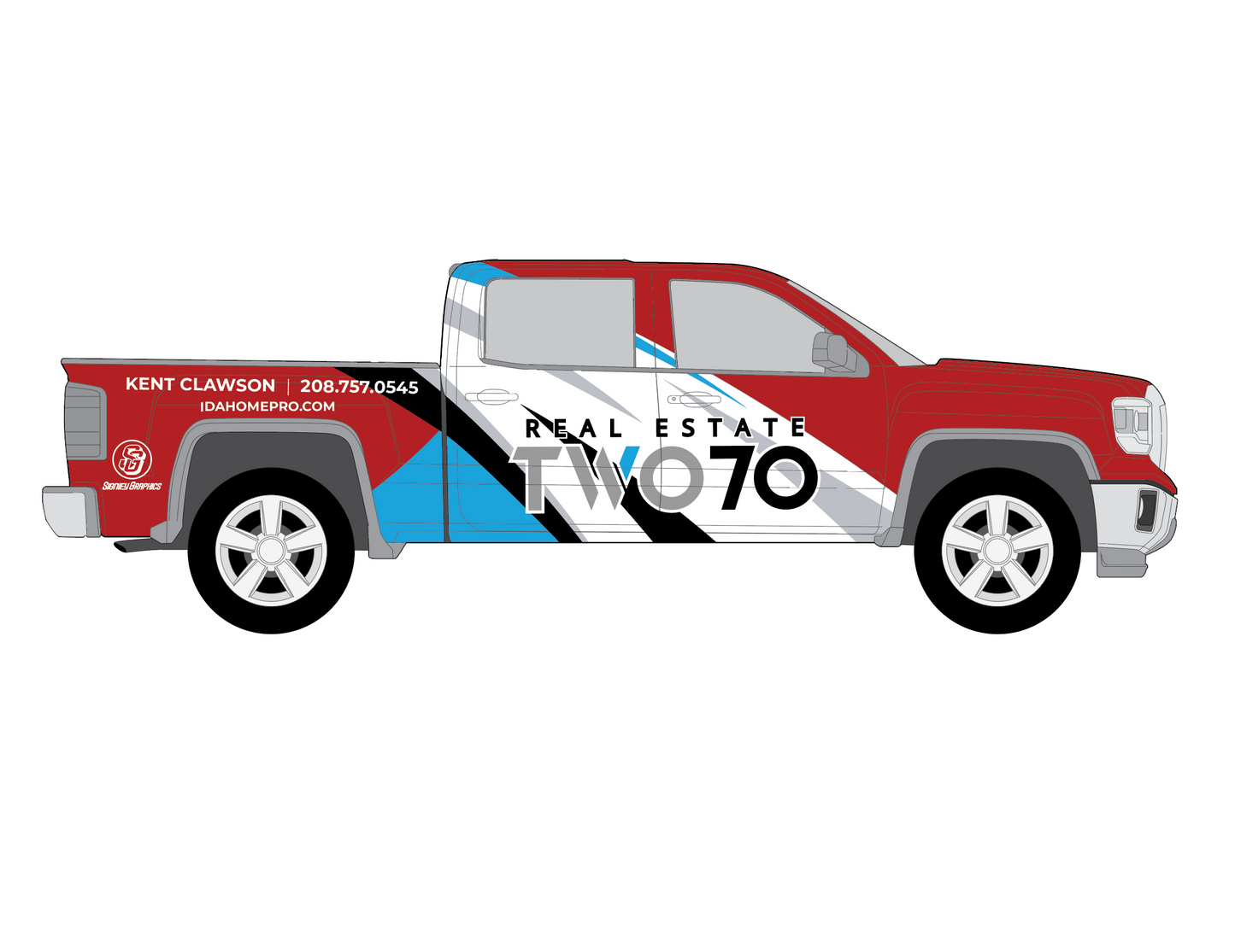 Real Estate Two70  -  Partial Half Wrap - All Vehicles