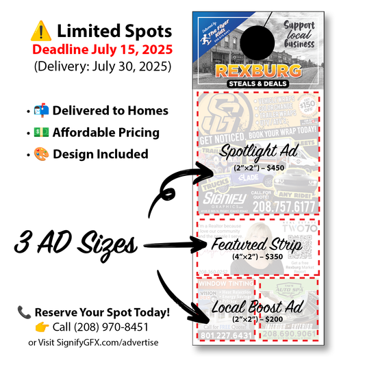 Door Hanger ADS Delivery Service - July 30th, 2025