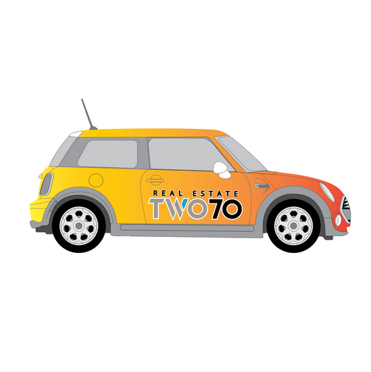Real Estate Two70  Logo and Agent Info -  Economy Car