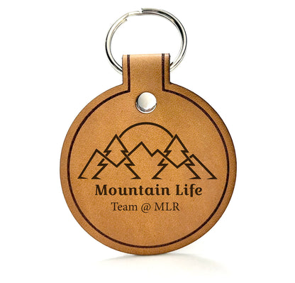 Mountain Life Real Estate Key Chain & Custom Engraved Fob