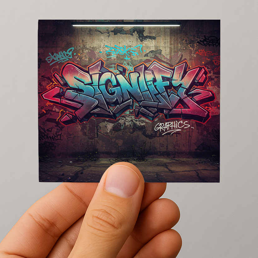 Square Sticker Sign Square Stickers – SignifyGFX